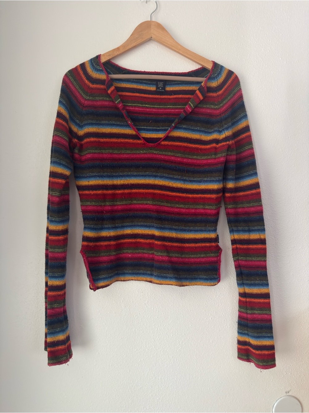 Abercrombie & Fitch Sweater Pullover Womens M Multicolor V-Neck Long Sleeve